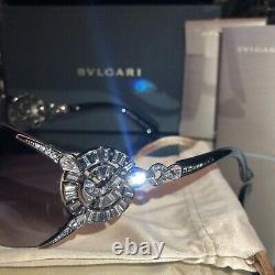 Bvlgari Sunglasses Swarovski Crystal Limited Edition 6039-B Black VERY RARE