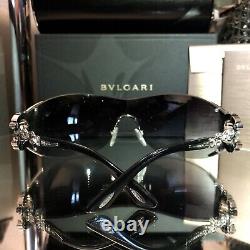 Bvlgari Sunglasses Swarovski Crystal Limited Edition 6039-B Black VERY RARE