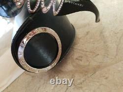 Bvlgari Sunglasses Swarovski Crystal Limited Edition Black EUC VERY RARE