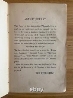 C. H. Spurgeon, Storm Signals, Very Rare 1st Edition 1885