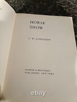 C. W. ANDERSON SIGNED FIRST EDITION Horse Show 1951 In Dust Jacket Very Rare