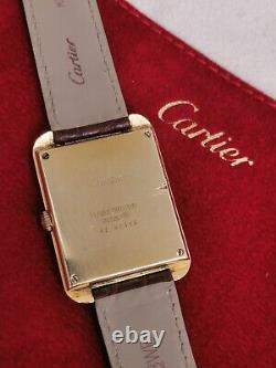 Cartier Tank Jumbo Stepped Very Rare NEW YORK Edition Black Dial