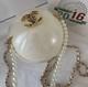 Chanel Beauty Vip Limited Edition Novelty White Shell Pearl Bag Very Rare New