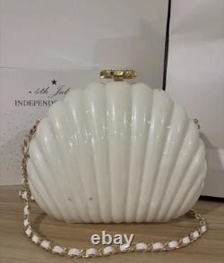 Chanel Beauty VIP Limited Edition Novelty WHITE Shell Pearl Bag VERY RARE NEW