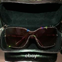 Chanel Sunglasses Limited Edition Swarovski Crystal 5065-B Rube Red VERY RARE