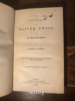 Charles Dickens Oliver Twist 1846 First Edition In One Volume Very Rare