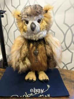 Charlie Bears Owl Clever Sticks Very Rare Mohair Limited Edition with Tags Bag Charlie Bears Owl Clever Sticks Very Rare Mohair Limited Edition with Tags Bag