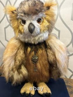 Charlie Bears Owl Clever Sticks Very Rare Mohair Limited Edition with Tags Bag