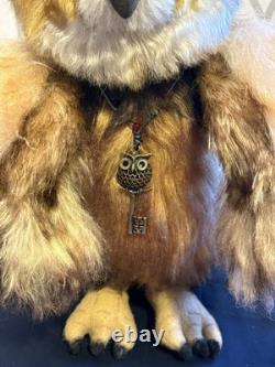 Charlie Bears Owl Clever Sticks Very Rare Mohair Limited Edition with Tags Bag Charlie Bears Owl Clever Sticks Very Rare Mohair Limited Edition with Tags Bag