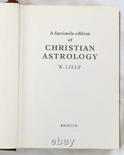 Christian Astrology by William Lilly 3rd Edition 1985 Hardcover VERY RARE