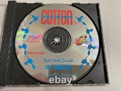 Cotton US VERSION Turbografx 16 CD Turbo Duo COMPLETE CIB Authentic VERY RARE