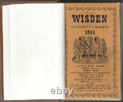 Cricket Wisden Very Rare Cricketers' Almanack 81st Edition For 1944