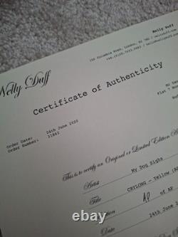 Crylong Yellow Print by My Dog Sighs Nelly Duff. Very Rare Artist Proof Edition