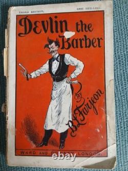 DEVLIN THE BARBER 1888 BOOK B. L FARJEON Third Edition. VERY RARE