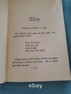 DIRY of SYLVIA McNEELY 1931 First Edition VERY RARE Vintage Diary Ships Free