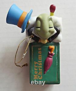 DISNEY GROLIER Gold Edition Jimmy Cricket Matchbox Christmas Ornament VERY RARE