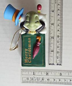 DISNEY GROLIER Gold Edition Jimmy Cricket Matchbox Christmas Ornament VERY RARE