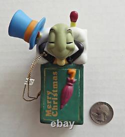 DISNEY GROLIER Gold Edition Jimmy Cricket Matchbox Christmas Ornament VERY RARE