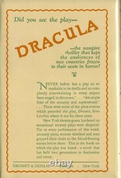 DRACULA-1931-1ST PRINT PHOTOPLAY EDITION WithDJ-VERY NICE COPY-RARE COLLECTIBLE