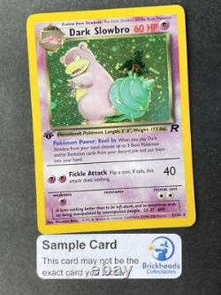 Dark Slowbro 12/82 1st Edition Very Good Rare Holo Team Rocket Pokemon Card