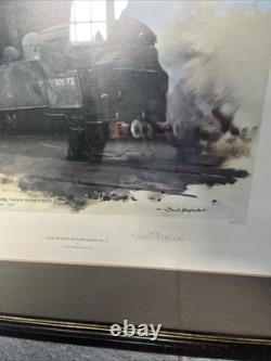 David shepherd limited edition Guildford steam sheds trilogy very rare Framed