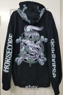 Dead horse zip-up hoodie (VERY RARE/LIMITED EDITION/TOXIC GREEN/Houston thrash)