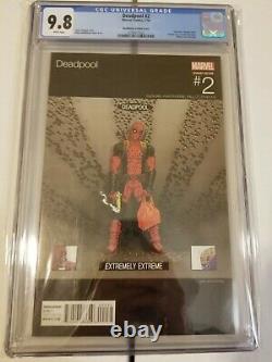 Deadpool #2 Cgc 9.8 Mike Hawthorne Variant Hip Hop Cover Very Rare 1100