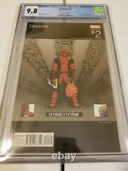 Deadpool #2 Cgc 9.8 Mike Hawthorne Variant Hip Hop Cover Very Rare 1100