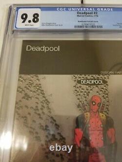 Deadpool #2 Cgc 9.8 Mike Hawthorne Variant Hip Hop Cover Very Rare 1100