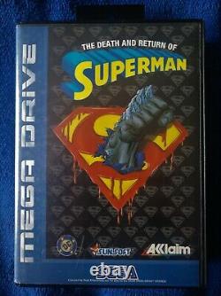 Death And Return Of Superman Sega Mega Drive Pal Version Very Rare