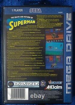 Death And Return Of Superman Sega Mega Drive Pal Version Very Rare