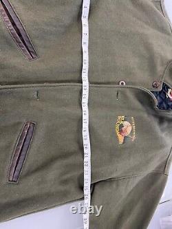 Dehen wool green coat XL branded Elk Foundation special edition very rare