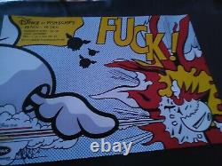 Dface Lichtenstein'f' Very Rare Limited Edition Poster (dolk / Banksy)