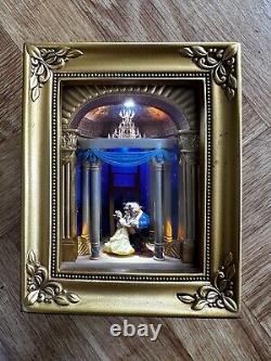 Disney Gallery Of Light belle and beast Dancing. Very Rare Ltd Edition