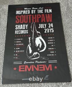Eminem Limited Edition Autographed Southpaw Movie Soundtrack Poster Very Rare