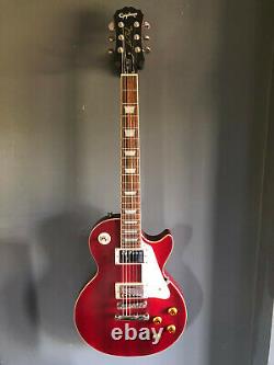 Epi Les Paul limited edition in unmarked condition. Very rare wine red. Stunning