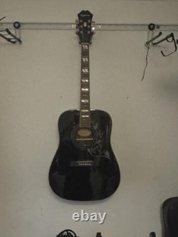 Epiphone Hummingbird Acoustic Guitar in Ebony, Limited Edition, Very Rare