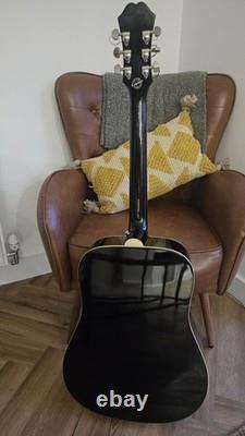 Epiphone Hummingbird Acoustic Guitar in Ebony, Limited Edition, Very Rare