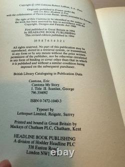 Eric Cantona signed My Story (football Signature first edition very rare)