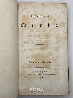 Faust by Johann von Goethe FIRST EDITION 1808 with The Works 1806-1810 VERY RARE