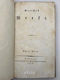 Faust by Johann von Goethe FIRST EDITION 1808 with The Works 1806-1810 VERY RARE