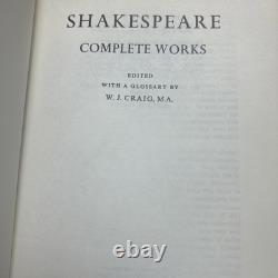 First Edition Oxford Large Print, Shakespeare Complete Works, 1980, Very Rare