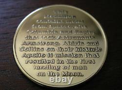 Flown Apollo 11 medal, GOLD VIP EDITION, MFA, VERY RARE
