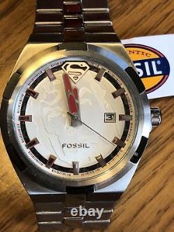 Fossil Watch Superman Urban Red LL1036 Limited Edition Very Rare! Hard to find