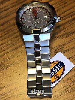 Fossil Watch Superman Urban Red LL1036 Limited Edition Very Rare! Hard to find