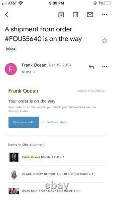 Frank Ocean Blonde Black Friday Edition Vinyl 2XLP Very Rare Blond
