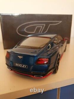 GT Spirit 1/18 Bentley Continental Black Edition Great Condition Very Rare