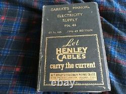 Garcke's Manual Of Electricity Supply Vol 46 (1948-49 Edition) Very Rare Book