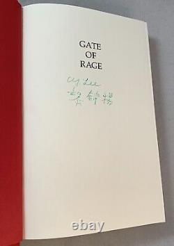 Gate Of Rage-C. Y. Lee-SIGNED TWICE! -INSCRIBED! -TRUE First/1st Edition-VERY RARE