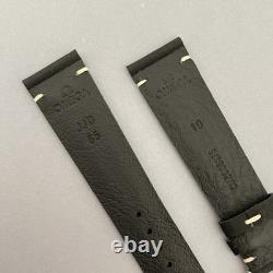 Genuine Omega Trilogy 1957 Black Leather Watch Strap Limited Edition Very Rare